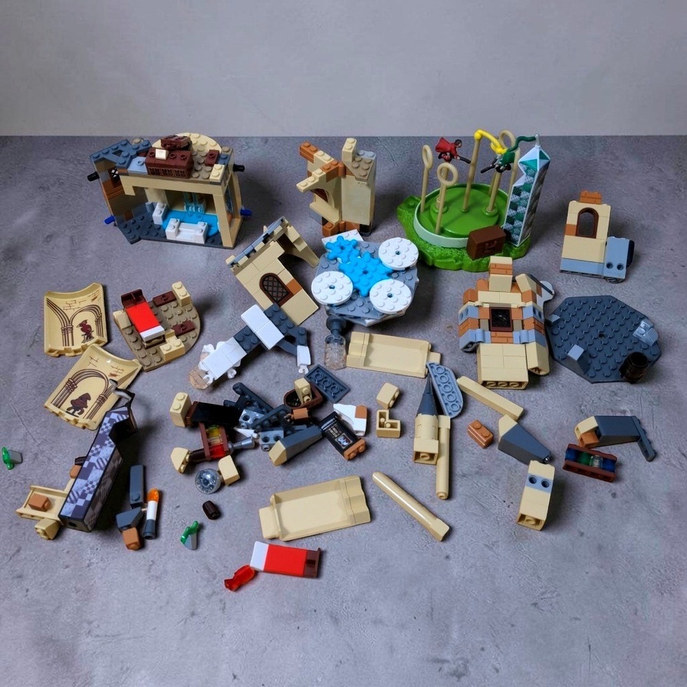 LEGO Harry Potter 75956 Quidditch Match Retired Set AS-IS Incomplete Tower Parts